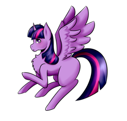 Size: 1993x1901 | Tagged: safe, artist:mocaangel, imported from derpibooru, twilight sparkle, alicorn, pony, :o, blushing, chest fluff, cute, female, leg fluff, looking up, mare, missing cutie mark, open mouth, raised hoof, simple background, solo, spread wings, transparent background, twilight sparkle (alicorn), wings