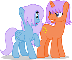 Size: 5000x4140 | Tagged: safe, artist:luckreza8, imported from derpibooru, oc, oc only, oc:mamoru hasegawa, pegasus, pony, unicorn, absurd resolution, female, male, mare, simple background, stallion, transparent background, vector