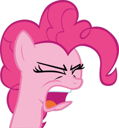 Size: 9996x10730 | Tagged: safe, artist:mrkat7214, imported from derpibooru, pinkie pie, pony, dragonshy, absurd resolution, bust, female, portrait, simple background, solo, transparent background, vector