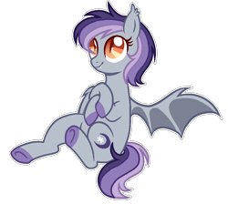 Size: 902x807 | Tagged: safe, artist:poppyglowest, imported from derpibooru, oc, oc only, bat pony, pony, base used, female, mare, simple background, solo, transparent background