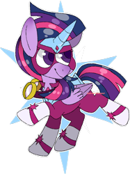 Size: 1024x1371 | Tagged: safe, artist:sinshi-666, imported from derpibooru, masked matter-horn, twilight sparkle, alicorn, pony, female, power ponies, simple background, solo, transparent background, twilight sparkle (alicorn)