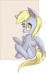 Size: 1364x2143 | Tagged: safe, artist:brok-enwings, imported from derpibooru, derpy hooves, pegasus, pony, cute, derpabetes, female, letter, mail, simple background, sitting, solo