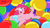 Size: 3840x2160 | Tagged: safe, artist:rupertbluefox, imported from derpibooru, pinkie pie, pony, 4k, balloon, belly, blowing up balloons, colorful, colourful, derp, exhausted, featureless crotch, female, needs more saturation, on back, out of breath, solo, that pony sure does love balloons