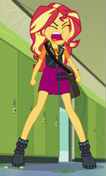 Size: 519x857 | Tagged: safe, imported from derpibooru, screencap, sunset shimmer, equestria girls, equestria girls series, forgotten friendship, angry, cropped, female, geode of empathy, magical geodes, solo, yelling