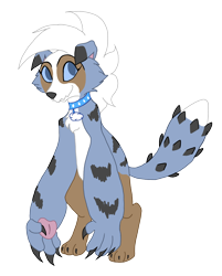 Size: 2336x2912 | Tagged: safe, artist:mjangelvortex, derpibooru exclusive, imported from derpibooru, oc, oc only, oc:sky, anthro, diamond dog, digitigrade anthro, 2019 community collab, derpibooru, derpibooru community collaboration, chest fluff, collar, collartag, cute, diamond dog oc, digital art, female, female diamond dog, fluffy, gem, gift art, jewel, jewels, meta, paw pads, paws, simple background, solo, transparent background, underpaw