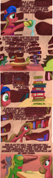 Size: 1196x4004 | Tagged: safe, artist:hewison, imported from derpibooru, oc, oc only, oc:pun, earth pony, pony, ask pun, ask, female, golden oaks library, mare, pun, tumblr