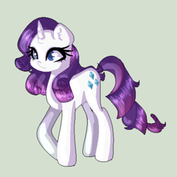 Size: 694x693 | Tagged: safe, artist:lannarainbows, imported from derpibooru, rarity, pony, unicorn, female, pixel art, simple background, solo