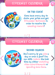 Size: 722x984 | Tagged: safe, imported from derpibooru, calendar, daily login, gameloft, no pony, tutorial