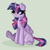 Size: 659x656 | Tagged: safe, artist:lannarainbows, imported from derpibooru, twilight sparkle, alicorn, pony, female, pixel art, simple background, solo, twilight sparkle (alicorn)