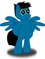 Size: 5100x6600 | Tagged: safe, artist:agkandphotomaker2000, imported from derpibooru, oc, oc only, oc:pony video maker, pegasus, pony, 2019 community collab, derpibooru community collaboration, absurd resolution, bipedal, male, meme, simple background, solo, special eyes, transparent background