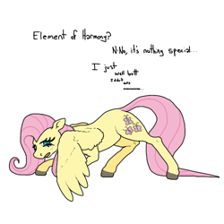 Size: 500x500 | Tagged: safe, artist:autumnbramble, imported from derpibooru, fluttershy, pegasus, pony, female, mare, no pupils, simple background, solo, white background