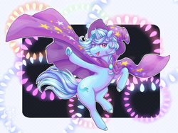 Size: 1400x1050 | Tagged: safe, artist:azureprincet, imported from derpibooru, trixie, pony, cape, clothes, female, hat, solo, trixie's cape, trixie's hat