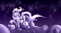 Size: 1600x870 | Tagged: safe, artist:dryayberg, imported from derpibooru, oc, oc only, oc:starstorm slumber, pegasus, pony, night, solo