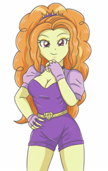 Size: 1841x2917 | Tagged: safe, artist:sumin6301, imported from derpibooru, adagio dazzle, equestria girls, rainbow rocks, adoragio, adorasexy, bodysuit, breasts, busty adagio dazzle, cleavage, clothes, cute, female, fingerless gloves, gloves, legs, looking at you, sexy, simple background, solo, spiked headband, stupid sexy adagio dazzle, white background