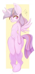 Size: 490x1024 | Tagged: safe, artist:91o42, imported from derpibooru, twilight sparkle, alicorn, pony, semi-anthro, arm hooves, belly button, female, mare, solo, twilight sparkle (alicorn)