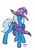 Size: 3508x4961 | Tagged: safe, artist:malino555, artist:malinsasse, imported from derpibooru, trixie, pony, unicorn, female, signature, simple background, solo, white background
