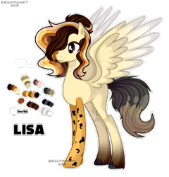 Size: 1280x1336 | Tagged: safe, artist:jxst-roch, imported from derpibooru, oc, oc only, oc:lisa (brightmoonyt), hybrid, female, interspecies offspring, offspring, parent:discord, parent:princess celestia, parents:dislestia, reference sheet, solo