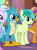 Size: 230x307 | Tagged: safe, imported from derpibooru, screencap, gallus, sandbar, silverstream, smolder, earth pony, griffon, pony, non-compete clause, cute, cutie mark, gallabetes, offscreen character, sandabetes, smiling, teenager