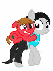 Size: 673x898 | Tagged: safe, artist:volcanicdash, imported from derpibooru, earth pony, pony, animal crossing, base used, clothes, colt, crossover, female, male, mare, nintendo, ponified, super smash bros., villager, wii fit, wii fit trainer