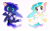 Size: 2304x1440 | Tagged: safe, artist:blueeye, artist:pupil, imported from derpibooru, princess celestia, princess luna, alicorn, pony, duo, duo female, female, mare, royal sisters, siblings, sisters