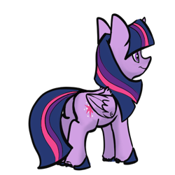 Size: 500x500 | Tagged: safe, artist:greyscaleart, imported from derpibooru, twilight sparkle, alicorn, pony, 8 angles of pony collaboration, colored, colored hooves, cute, cutie mark, female, mare, simple background, smiling, smol, solo, transparent background, twiabetes, twilight sparkle (alicorn)