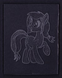 Size: 1572x1266 | Tagged: safe, artist:malte279, imported from derpibooru, oc, oc:colonia, earth pony, pony, acrylic glass, acrylic plastic, acrylight, craft, engraving, led, mascot