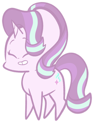 Size: 500x654 | Tagged: safe, artist:typhwosion, imported from derpibooru, starlight glimmer, pony, unicorn, chibi, eyes closed, female, outline, simple background, smiling, solo, transparent background