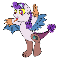 Size: 2000x2000 | Tagged: safe, imported from derpibooru, oc, oc only, oc:pearl, parent:discord, parent:rarity, parents:raricord, solo