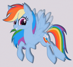 Size: 367x334 | Tagged: safe, artist:galacticflashd, imported from derpibooru, rainbow dash, pegasus, pony, animated, cute, dashabetes, female, gif, loop, mare, simple background, smiling, solo, transparent background
