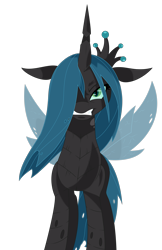 Size: 5239x8103 | Tagged: safe, artist:saturdaymorningproj, artist:tyler611, imported from derpibooru, queen chrysalis, changeling, changeling queen, absurd resolution, angry, changelings in the comments, crown, female, gritted teeth, jewelry, regalia, simple background, solo, transparent background, villainous breakdown