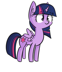 Size: 1280x1487 | Tagged: safe, alternate version, artist:artiks, imported from derpibooru, part of a set, twilight sparkle, alicorn, pony, 8 angles of pony collaboration, female, mare, simple background, smiling, solo, transparent background, twilight sparkle (alicorn)