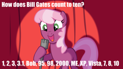 Size: 1920x1080 | Tagged: safe, imported from derpibooru, cheerilee, pony, bill gates, cheerilee pun, exploitable meme, female, meme, microsoft, microsoft bob, microsoft windows, pun, solo, windows, windows 1.01, windows 10, windows 2.03, windows 2000, windows 3.0, windows 3.1, windows 7, windows 95, windows 98, windows me, windows vista, windows xp