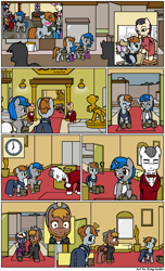 Size: 1000x1650 | Tagged: safe, artist:king-koder, imported from derpibooru, oc, oc:calamity, oc:homage, oc:littlepip, oc:velvet remedy, comic:post-fallout equestria, fallout equestria