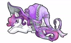 Size: 2048x1254 | Tagged: safe, artist:khimera, imported from derpibooru, oc, oc only, oc:amethyst, pegasus, pony, hat, purple eyes, purple mane, solo, white coat, witch hat