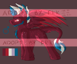 Size: 3000x2500 | Tagged: safe, artist:fkk, imported from derpibooru, oc, oc only, hybrid, pegasus, pony, adoptable, auction, colored sketch, male, sketch, solo, stallion