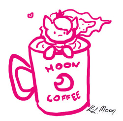 Size: 485x476 | Tagged: safe, artist:lailyren, artist:moonlight-ki, imported from derpibooru, princess luna, alicorn, pony, coffee, coffee mug, cup, cup of pony, female, mare, micro, monochrome, mug, solo