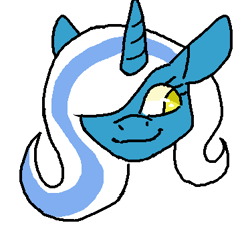 Size: 374x337 | Tagged: source needed, useless source url, safe, artist:unluckykatt, imported from derpibooru, oc, oc only, oc:fleurbelle, alicorn, pony, unicorn, alicorn oc, bust, female, hair over one eye, head, mare, simple background, solo, white background