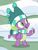 Size: 376x490 | Tagged: safe, imported from derpibooru, screencap, spike, dragon, best gift ever, cropped, hat, male, smiling, solo, winged spike, wings, winter outfit