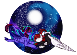 Size: 2343x1678 | Tagged: safe, artist:shamy-crist, imported from derpibooru, oc, oc only, oc:shamy, alicorn, pegasus, pony, female, glasses, male, mare, sleeping, stallion