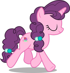 Size: 6574x6863 | Tagged: safe, artist:hendro107, imported from derpibooru, sugar belle, earth pony, pony, the break up breakdown, .svg available, absurd resolution, eyes closed, female, mare, simple background, solo, transparent background, vector, walking