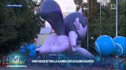 Size: 1928x1080 | Tagged: safe, imported from derpibooru, twilight sparkle, alicorn, inflatable pony, pony, butt, chile, giant pony, inflatable, irl, macro, parade, parade balloon, paris parade, photo, plot, spanish, twilight sparkle (alicorn)