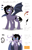 Size: 1028x1583 | Tagged: safe, artist:ravenpuff, imported from derpibooru, oc, oc:puffy, hybrid, original species, chest fluff, female, goggles, grin, mare, reference sheet, slit eyes, slit pupils, smiling, tentacles, text