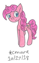 Size: 567x916 | Tagged: safe, artist:cmara, imported from derpibooru, pinkie pie, pony, female, solo, traditional art