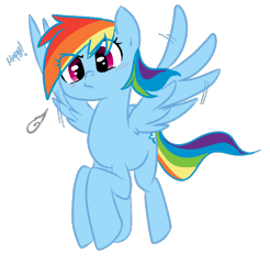 Size: 600x610 | Tagged: safe, artist:elslowmo, artist:jessy, imported from derpibooru, rainbow dash, pegasus, pony, cute, dashabetes, female, hmph, mare, simple background, solo, transparent background