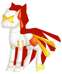 Size: 1485x1765 | Tagged: safe, artist:spokenmind93, imported from derpibooru, pony, robot, robot pony, kartana, pokémon, ponified, solo, ultra beast