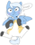 Size: 1477x1878 | Tagged: safe, artist:meowing-ghost, imported from derpibooru, oc, oc only, oc:blu, bird pone, bluebird, pony, blushing, hmpf, scrunchy face, simple background, solo, white background