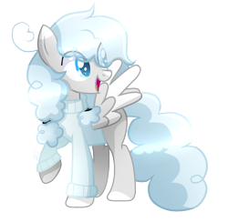 Size: 1621x1581 | Tagged: safe, artist:sugaryicecreammlp, imported from derpibooru, oc, oc only, pegasus, pony, base used, clothes, female, mare, simple background, solo, sweater, transparent background, two toned wings