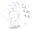 Size: 1094x930 | Tagged: safe, artist:andelai, imported from derpibooru, pony, auction, butt, commission, dock, lineart, plot, plump, simple background, solo, thick, underhoof, white background, your character here