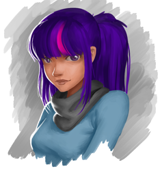 Size: 886x936 | Tagged: safe, artist:amarthgul, imported from derpibooru, sci-twi, twilight sparkle, human, clothes, dark skin, female, humanized, no glasses, simple background, sketch, smiling, solo, transparent background