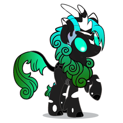 Size: 1200x1200 | Tagged: safe, imported from derpibooru, oc, oc only, changeling, kirin, 2019 community collab, derpibooru community collaboration, changeling oc, derp, kirin oc, simple background, solo, transparent background